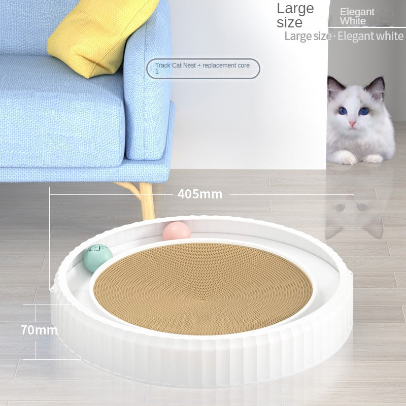 NEW round Cat Scratching Board Wear-Resistant Anti-Scratch Claw Grinder Furniture Protector Pet Products