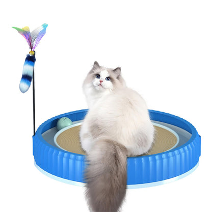 NEW round Cat Scratching Board Wear-Resistant Anti-Scratch Claw Grinder Furniture Protector Pet Products