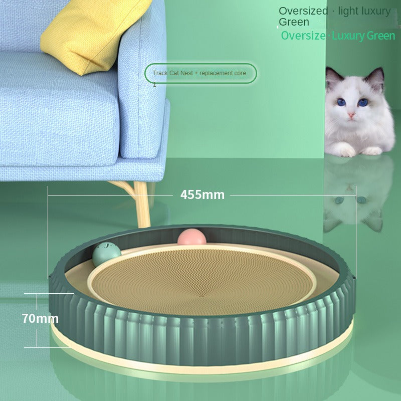 NEW round Cat Scratching Board Wear-Resistant Anti-Scratch Claw Grinder Furniture Protector Pet Products