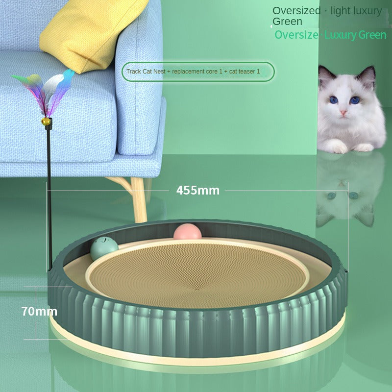 NEW round Cat Scratching Board Wear-Resistant Anti-Scratch Claw Grinder Furniture Protector Pet Products