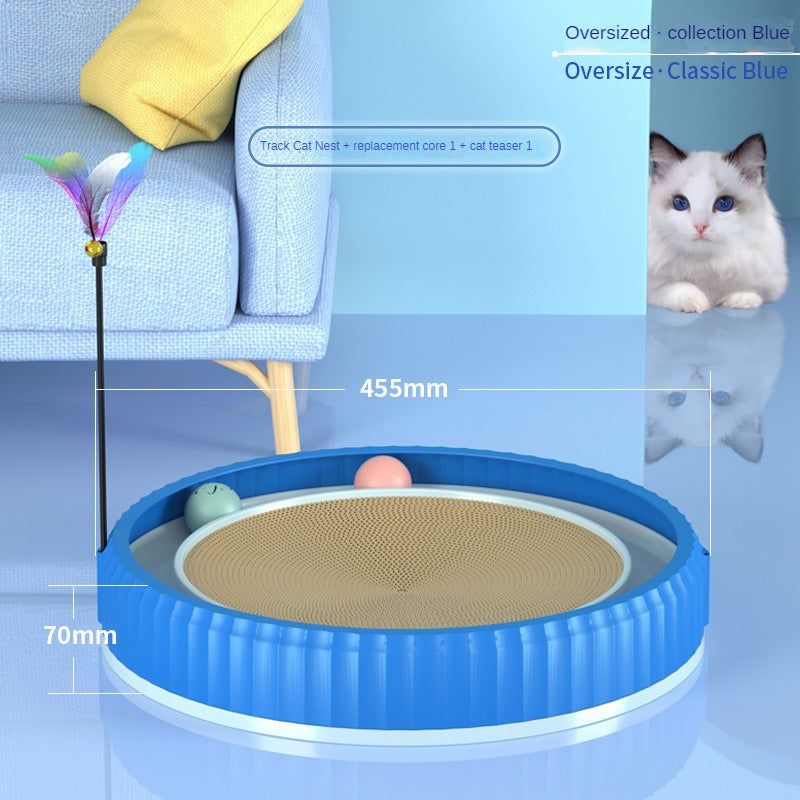 NEW round Cat Scratching Board Wear-Resistant Anti-Scratch Claw Grinder Furniture Protector Pet Products