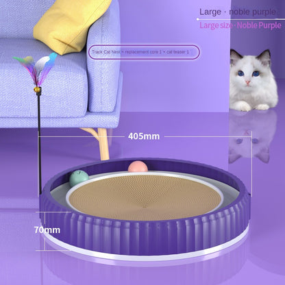 NEW round Cat Scratching Board Wear-Resistant Anti-Scratch Claw Grinder Furniture Protector Pet Products
