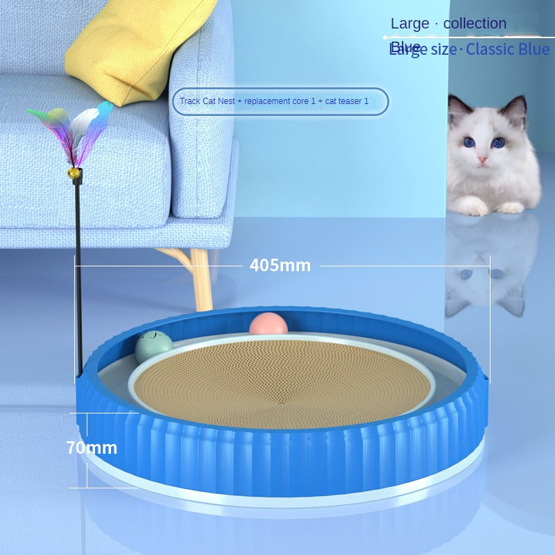 NEW round Cat Scratching Board Wear-Resistant Anti-Scratch Claw Grinder Furniture Protector Pet Products