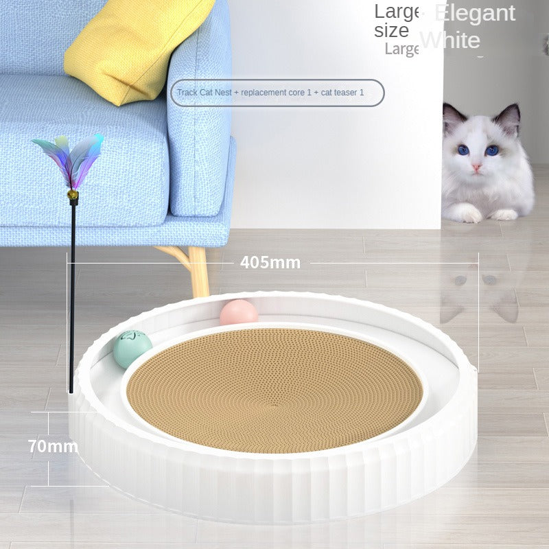 NEW round Cat Scratching Board Wear-Resistant Anti-Scratch Claw Grinder Furniture Protector Pet Products