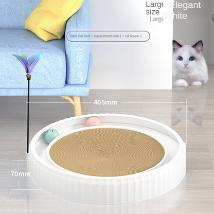 NEW round Cat Scratching Board Wear-Resistant Anti-Scratch Claw Grinder Furniture Protector Pet Products