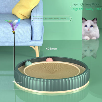 NEW round Cat Scratching Board Wear-Resistant Anti-Scratch Claw Grinder Furniture Protector Pet Products