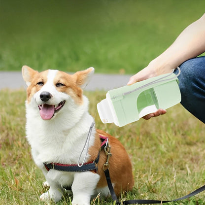 2 in 1 Travel Dog Water Bottle Pet Water Dispenser Feeder Drinking Feeder Dog Outing Water Feeder Pets Outdoor Portable Cup Pet Products