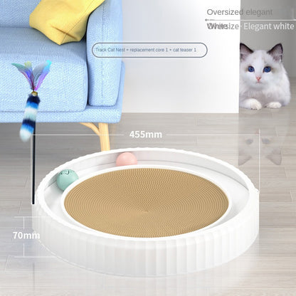 NEW round Cat Scratching Board Wear-Resistant Anti-Scratch Claw Grinder Furniture Protector Pet Products