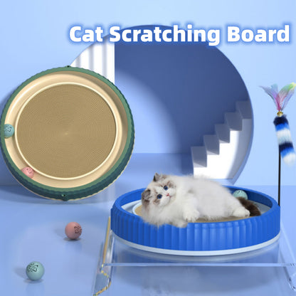 NEW round Cat Scratching Board Wear-Resistant Anti-Scratch Claw Grinder Furniture Protector Pet Products