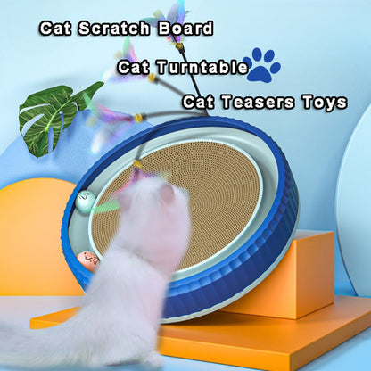 NEW round Cat Scratching Board Wear-Resistant Anti-Scratch Claw Grinder Furniture Protector Pet Products