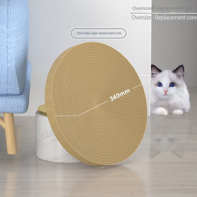 NEW round Cat Scratching Board Wear-Resistant Anti-Scratch Claw Grinder Furniture Protector Pet Products