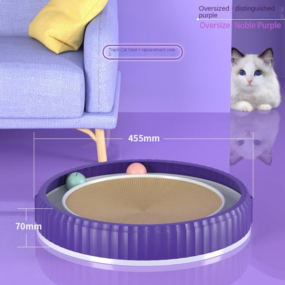 NEW round Cat Scratching Board Wear-Resistant Anti-Scratch Claw Grinder Furniture Protector Pet Products